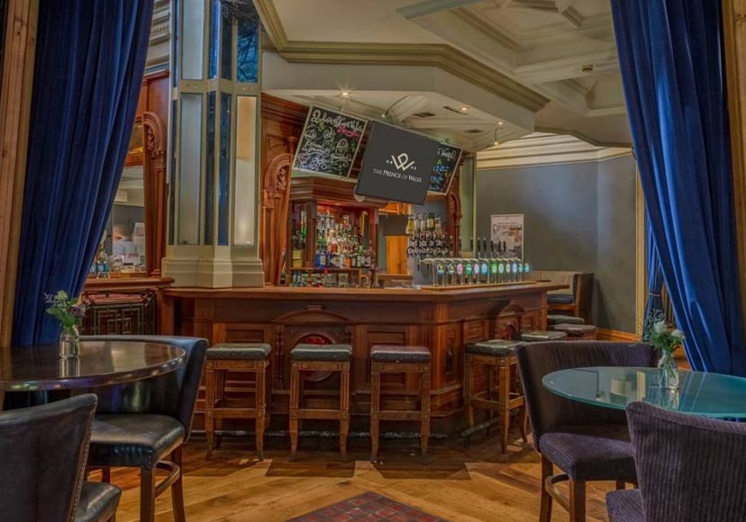 Bar at The Prince of Wales Hotel.