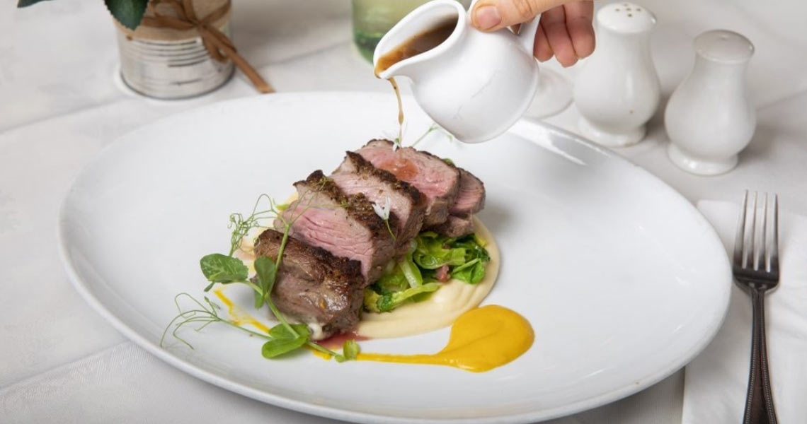 A steak dish from Hatters Lane Bistro.