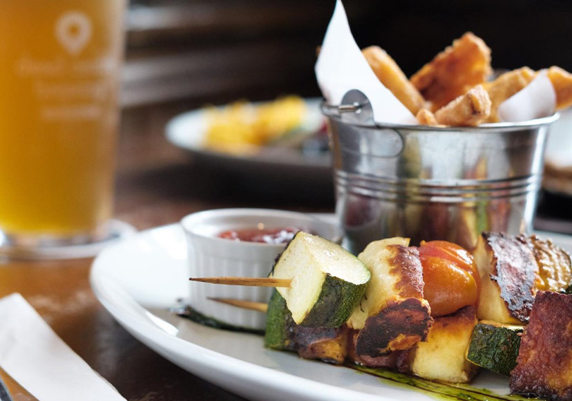 A skewer dish from Hatters Lane Bistro.